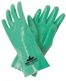 MCR Safety Medium Aqua Green Predator Nitrile Chemical Resistant Gloves