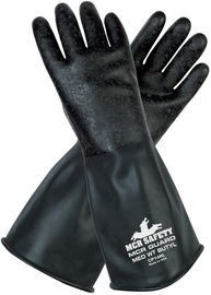 MCR Safety Medium Black Guard 14 mil Butyl Chemical Resistant Gloves