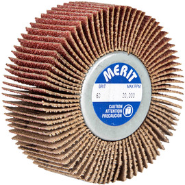 Merit® 2 1/2" 60 Grit Coarse Super Finish Flap Wheel