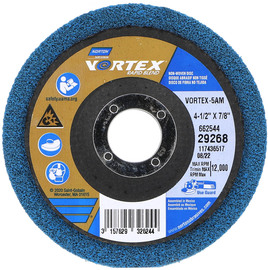 Norton® 4 1/2" Medium Bear-Tex Vortex Rapid Blend Depressed Center Disc