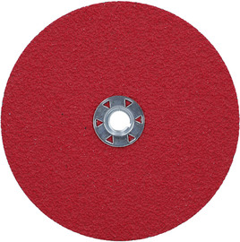 Norton® 7" 24 Grit Extra Coarse Red Heat Fiber Disc