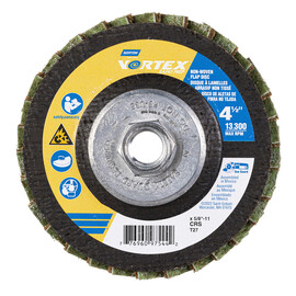 Norton® Vortex Rapid Prep 4 1/2" X 5/8" - 11 Coarse Grit Type 27 Flap Disc