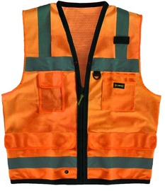 OccuNomix Large Hi-Viz Orange Polyester Vest