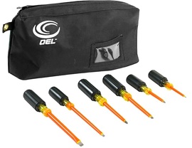 OEL Orange/Yellow Steel And Rubber 6 Piece Screwdriver Tool Kit OEL Orange/Yellow Steel And Rubber 6 Piece Screwdriver Tool Kit