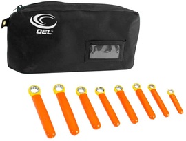 OEL Orange/Yellow Steel And Rubber 8 Piece Wrench Tool Kit OEL Orange/Yellow Steel And Rubber 8 Piece Wrench Tool Kit