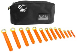 OEL Orange/Yellow Steel And Rubber 13 Piece Wrench Tool Kit OEL Orange/Yellow Steel And Rubber 13 Piece Wrench Tool Kit
