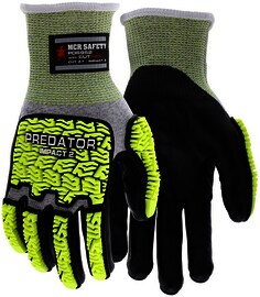 MCR Safety 2X Predator® 13 Gauge HyperMax® Cut Resistant Gloves With Bi-Polymer Coated Palm And Fingers