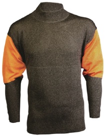 Tuff-N-Lite® Large Black And Orange High Performance Polyethylene Yarn A5 - A9 ANSI Level Cut Resistant Pullover