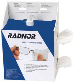 RADNOR™ Blue/White 5" X 8" Lens Cleaning Station (16 oz Bottle) RADNOR™ Blue/White 5" X 8" Lens Cleaning Station (16 oz Bottle)