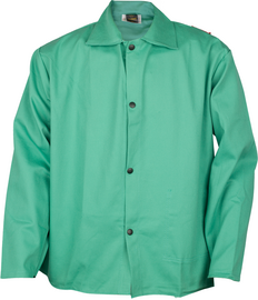 RADNOR™ 3X Green Cotton Flame Resistant Jacket With Snap Front Closure RADNOR™ 3X Green Cotton Flame Resistant Jacket With Snap Front Closure