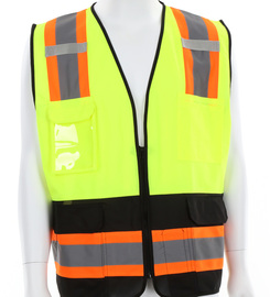 MCR Safety® X-Large Hi-Viz Green Luminator Polyester Safety Vest