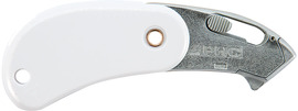 Safety Products Global 4.08 X 1.54 X 0.35 White Carbon Steel PHC® Auto-Retracting Folding Knife