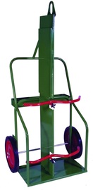 Sumner Manufacturing Company 2 Cylinder Cart With Semi Pneumatic Wheels And Curved Handle