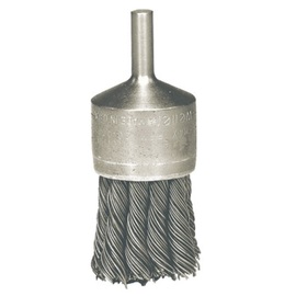 Weiler® 1 1/8" X 1/4" Stainless Steel Knot Wire End Brush Weiler® 1 1/8" X 1/4" Stainless Steel Knot Wire End Brush