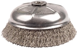 Weiler® 6" X 5/8" - 11" Stainless Steel Crimped Wire Cup Brush Weiler® 6" X 5/8" - 11" Stainless Steel Crimped Wire Cup Brush