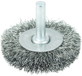 Weiler® 2" X 1/4" Steel Crimped Wire Radial Wheel Brush Weiler® 2" X 1/4" Steel Crimped Wire Radial Wheel Brush