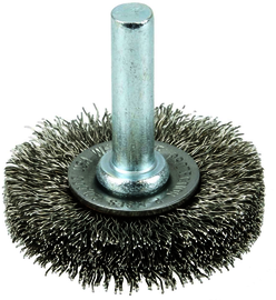 Weiler® 1 1/2" X 1/4" Stainless Steel Crimped Wire Wheel Brush