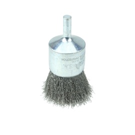 Weiler® 1" X 1/4" Wolverine™ Stainless Steel Crimped Wire End Brush Weiler® 1" X 1/4" Wolverine™ Stainless Steel Crimped Wire End Brush