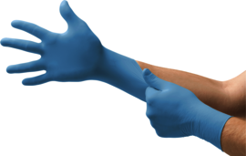 Ansell Large Blue TouchNTuff® Nitrile Disposable Gloves (100 Gloves Per Box)