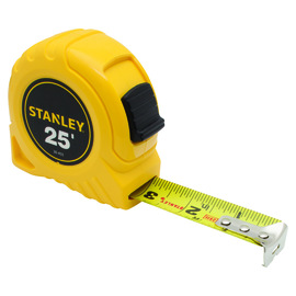 Stanley® 1" X 25' Yellow Tape Measure With Corrosion-Resistant End Hook Stanley® 1" X 25' Yellow Tape Measure With Corrosion-Resistant End Hook
