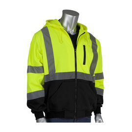 Protective Industrial Products 3X Hi-Viz Yellow Fleece Sweatshirt