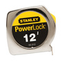 Stanley® PowerLock® 1/2" X 12' Yellow And Silver Tape Measure With Cast-Metal Case Stanley® PowerLock® 1/2" X 12' Yellow And Silver Tape Measure With Cast-Metal Case