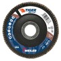 Weiler® Tiger® Big Cat 4 1/2" X 7/8" 40 Grit Type 27 Flap Disc