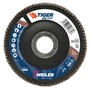 Weiler® Tiger® Big Cat 4 1/2" X 7/8" 80 Grit Type 27 Flap Disc