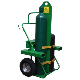 Saf-T-Cart 2 Cylinder Cart With Semi-Pneumatic Wheels And Continuous Handle