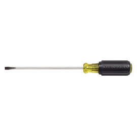 Klein Tools 13 3/4" Silver/Yellow/Black Chrome Plated Steel Cushion-Grip Screwdriver