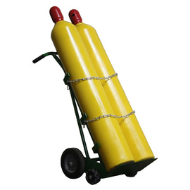 Saf-T-Cart 1 Cylinder Cart With Pneumatic Wheels And U-Shaped Handle Saf-T-Cart 1 Cylinder Cart With Pneumatic Wheels And U-Shaped Handle