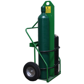 Saf-T-Cart 2 Cylinder Cart With Semi-Pneumatic Wheels And Continuous Handle Saf-T-Cart 2 Cylinder Cart With Semi-Pneumatic Wheels And Continuous Handle