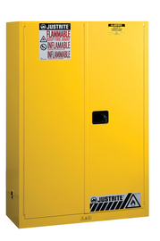 Justrite® Yellow Sure-Grip® EX 18 Gauge Cold Rolled Steel Safety Cabinet Justrite® Yellow Sure-Grip® EX 18 Gauge Cold Rolled Steel Safety Cabinet