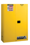 Justrite® Yellow Sure-Grip® EX 18 Gauge Cold Rolled Steel Safety Cabinet Justrite® Yellow Sure-Grip® EX 18 Gauge Cold Rolled Steel Safety Cabinet