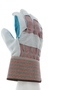 MCR Safety® X-Large Red, Gray Striped Shoulder Cowhide Palm Gloves With Cotton Polyester Back And Safety Cuff