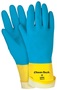 MCR Safety Large Yellow ChemTech 28 mil Latex Chemical Resistant Gloves