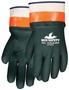 MCR Safety Large Orange PlyFlex Jersey Lined PVC Chemical Resistant Gloves