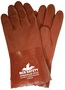 MCR Safety Large Red PlyFlex Jersey Lined PVC Chemical Resistant Gloves