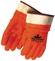 MCR Safety Large Orange PlyFlex Foam Lined PVC Chemical Resistant Gloves