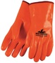 MCR Safety Large Orange PlyFlex Foam Lined PVC Chemical Resistant Gloves