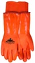 MCR Safety Large Orange PlyFlex Fleece | Foam Lined PVC Chemical Resistant Gloves