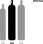 UHP (Ultra High Purity) Grade Oxygen, Size 200 High Pressure Steel Cylinder, CGA 540 UHP (Ultra High Purity) Grade Oxygen, Size 200 High Pressure Steel Cylinder, CGA 540