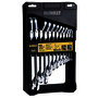 DEWALT® Silver Chrome Flex Head Ratcheting 12-Piece Wrench Set