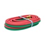 Harris® 1/4" X 20' Red And Green EPDM Twin Hose With BB Hose Fittings Harris® 1/4" X 20' Red And Green EPDM Twin Hose With BB Hose Fittings