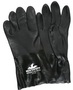 MCR Safety Large Black PlyFlex PVC Chemical Resistant Gloves