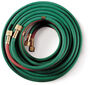 Hobart® 1/4" X 25' Green And Red Twin Hose With B Hose Fittings Hobart® 1/4" X 25' Green And Red Twin Hose With B Hose Fittings