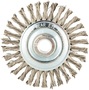 Norton® 4" X 5/8" - 11" Gemini Stainless Steel Stringer Bead Twist Wheel Brush Norton® 4" X 5/8" - 11" Gemini Stainless Steel Stringer Bead Twist Wheel Brush