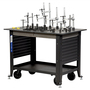 RADNOR™ 48" X 30" X 35" Steel Mobile Welding Table With 40 Piece Fixture Kit RADNOR™ 48" X 30" X 35" Steel Mobile Welding Table With 40 Piece Fixture Kit