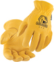 Black Stallion® Small Gold Grain Elkskin/Cotton Unlined Drivers Gloves