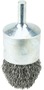Weiler® 1" X 1/4" Stainless Steel Crimped Wire End Brush - Controlled Flare Weiler® 1" X 1/4" Stainless Steel Crimped Wire End Brush - Controlled Flare